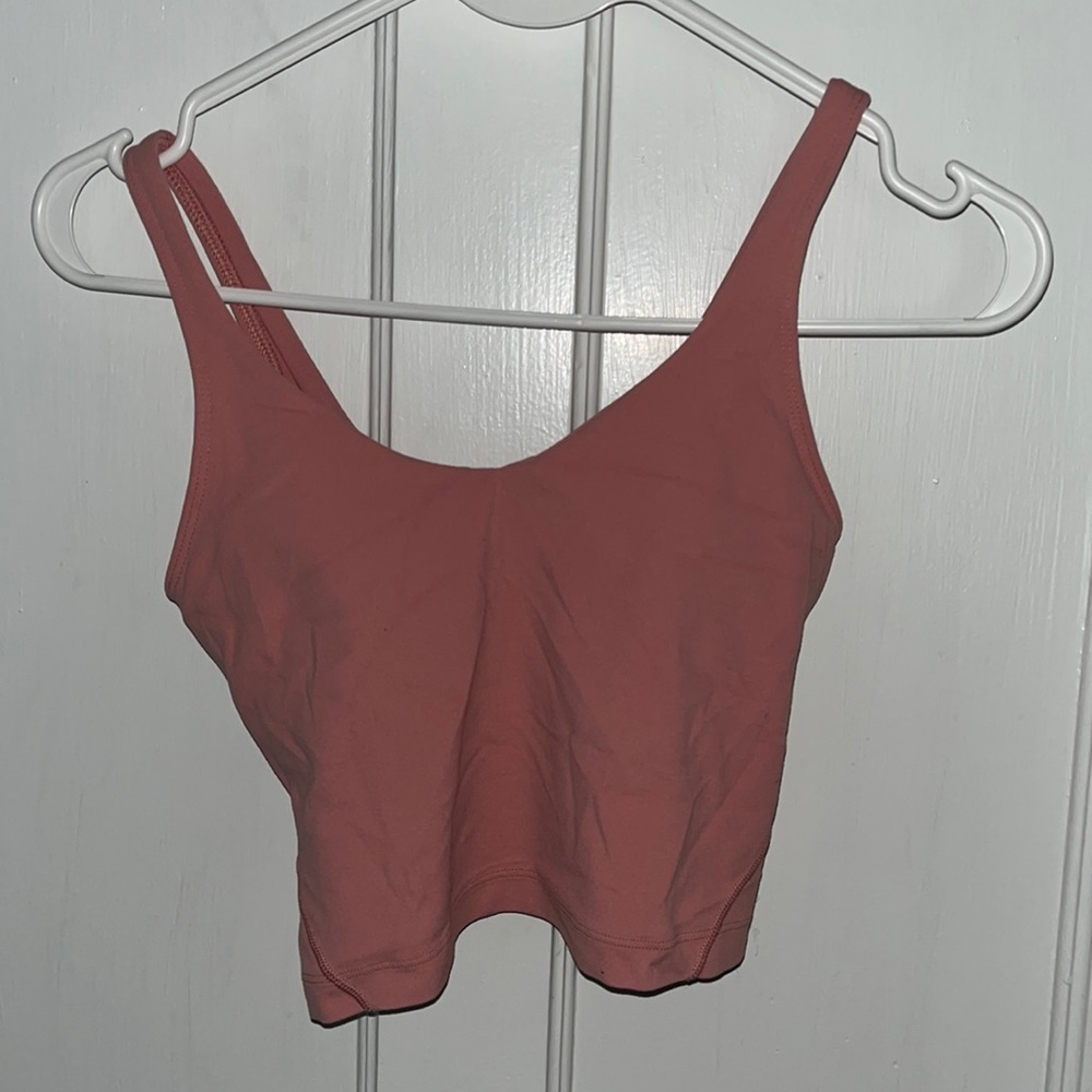 Pink puff lululemon align tank